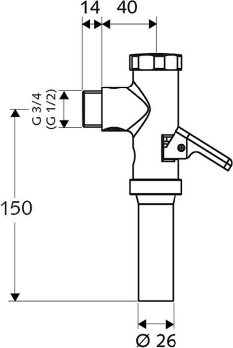 Produktbild Schell WC Druckspüler - Chrom (022020699)