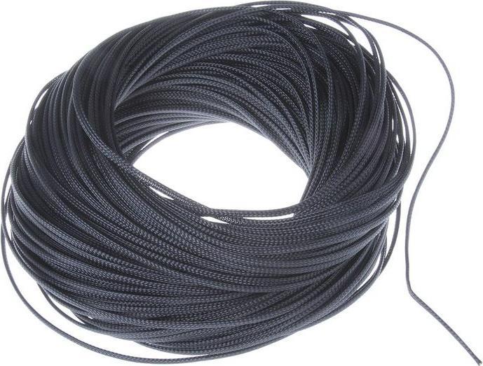 SES Sterling Gaine tressée Pliosil PET, noire, type PET 4, 3,0 -8,0 mm (Gaines pour câbles)