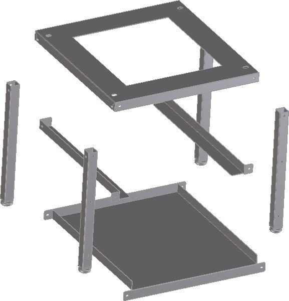 Actual product image Gastro Hero Underframe for Ecoline dishwasher /