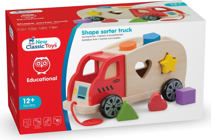 Actual product image New Classic Toys Pull sorting game truck