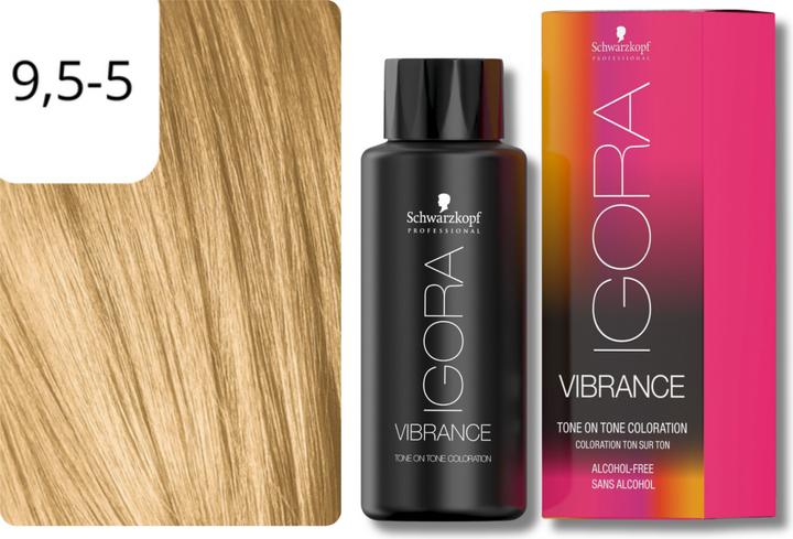 Produktbild Schwarzkopf Professional IGORA VIBRANCE Tone On Tone Coloration (9,5-5 Gold Toner)