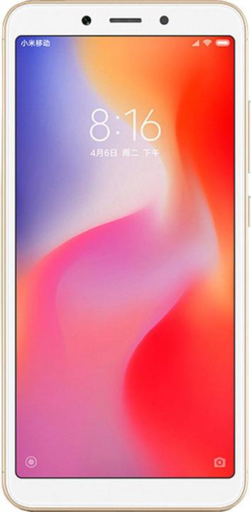 Actual product image Xiaomi Redmi 6 (64 GB, Gold, 5.45", Hybrid Dual SIM, 4G)