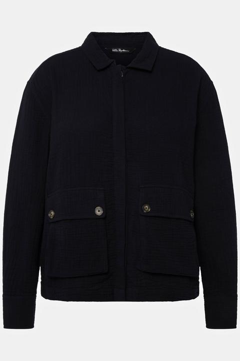 Actual product image Ulla Popken Collared Muslin Jacket (46, 48)