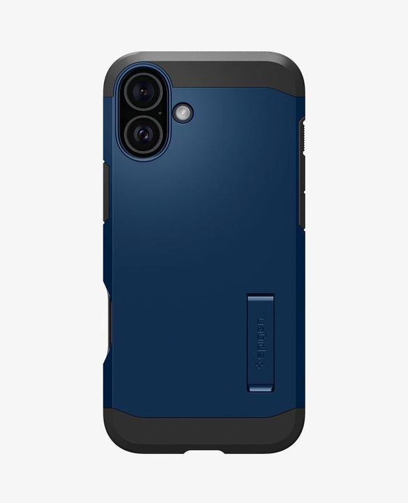 Actual product image Spigen Tough Armor MAG iPhone 16 MagSafe navy blue ACS08217 (Apple iPhone 16)