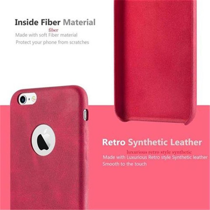 Actual product image Cadorabo Hard cover faux leather with texture (Apple iPhone 6)