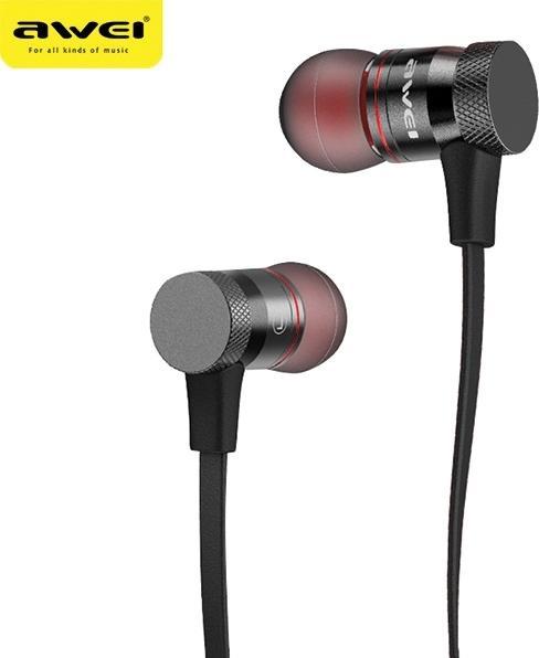 Produktbild Awei słuchawki sportowe Bluetooth A920BL czarny/black magnetyczne (ANC, 6 h, Kabellos)