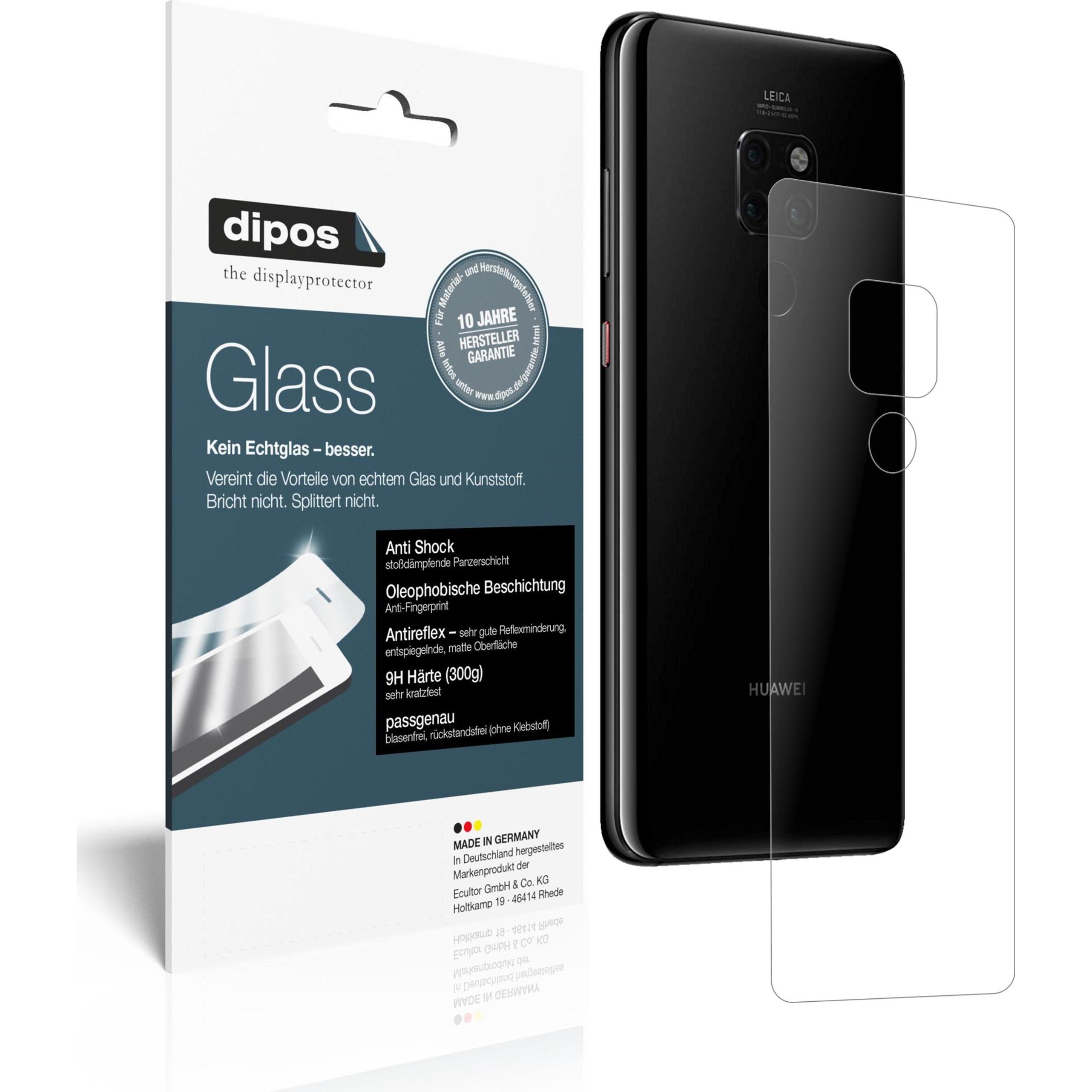 Dipos Displayschutz Anti-Shock (2 Stück, Huawei Mate 20), Smartphone Schutzfolie, Transparent