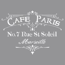 Rayher Template Café Paris, 1 piece