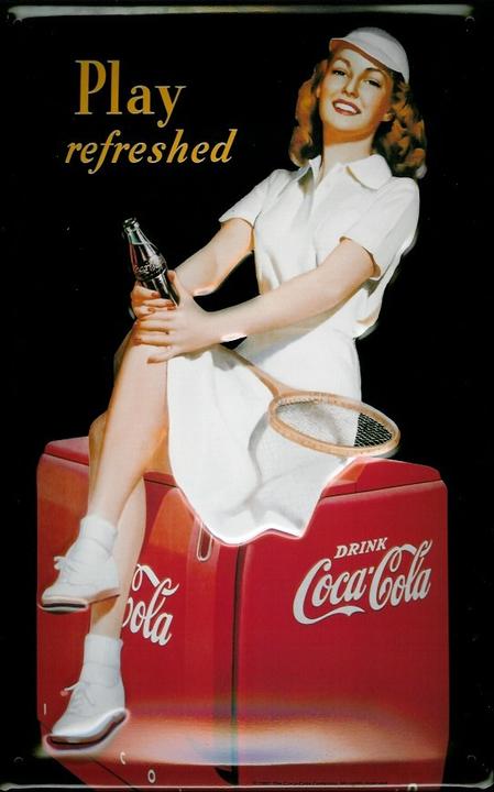 Produktbild Puag Coca Cola Play Refreshed Werbeschild 30 x 20 cm (30 x 20 cm)