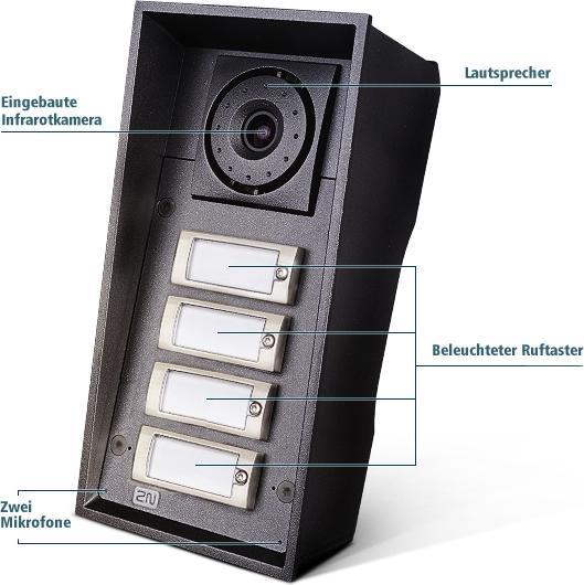 Immagine prodotto 2N Helios IP Force - 4 pulsanti (Ethernet)