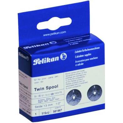 Thumbnail - Pelikan, Beschriftungsband, Twin Spool (1.30 cm, Schwarz)