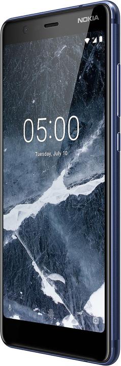 Produktbild Nokia 5.1 (16 GB, Tempered Blue, 5.50", Dual SIM + SD, 4G)