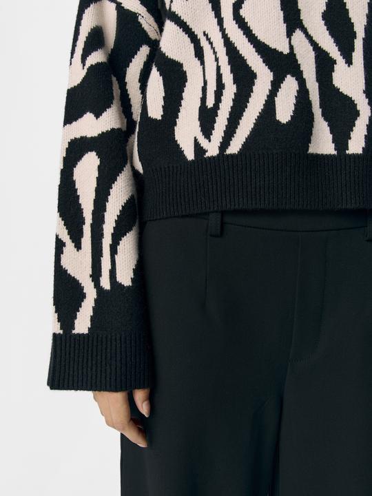 Produktbild Object Gemusterter Strickpullover (S)