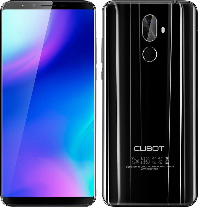 Cubot X18 Plus (64 Go, Noir, 5.99", Double SIM hybride, 4G)
