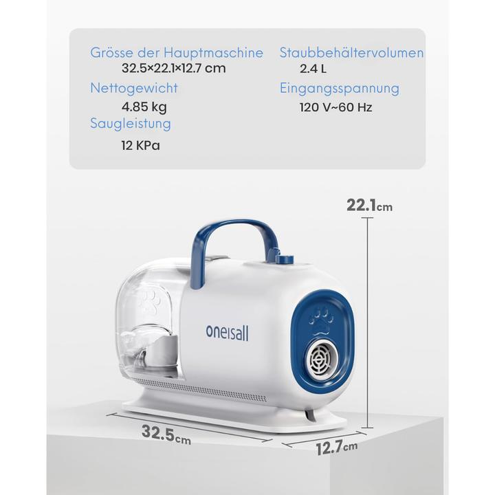 Immagine prodotto Oneisall Hundeschermaschine mit Staubsauger Trockner (Cane)