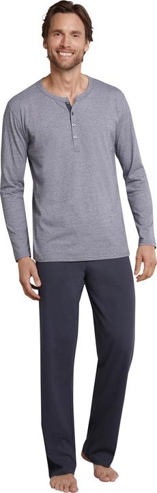 Produktbild Schiesser langer Herren Pyjama / Schlafanzug mit Knopfleiste (60)
