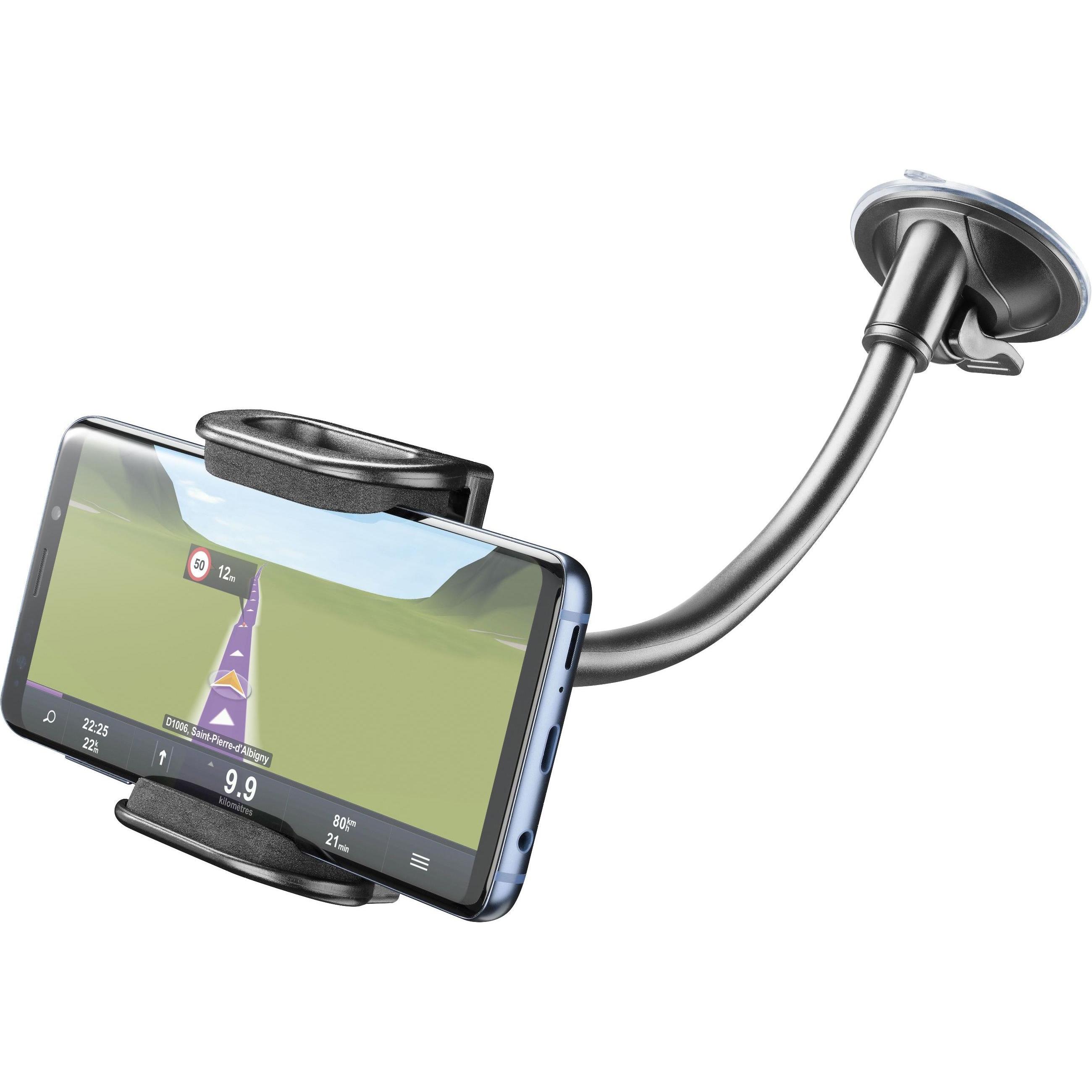 Cellularline Pilot Flexi, Smartphone Halterung, Schwarz
