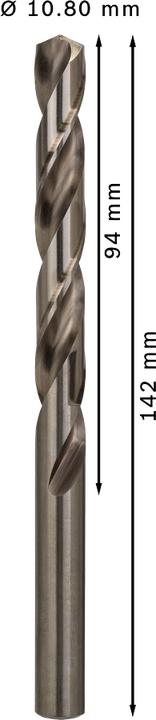 Image du produit Bosch Professional Zubehör Foret hélicoïdal PRO Metal HSS-G, 10,8 x 94 x 142 mm (10,8 mm)