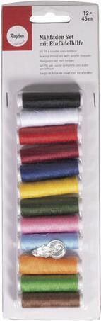 Actual product image Rayher Nähfaden Set m. Einfädelhilfe (45 m)