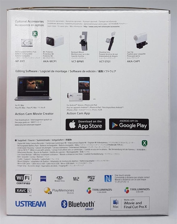 Actual product image Sony FDR-X3000R incl. finger grip (30p, Wi-Fi, Bluetooth)