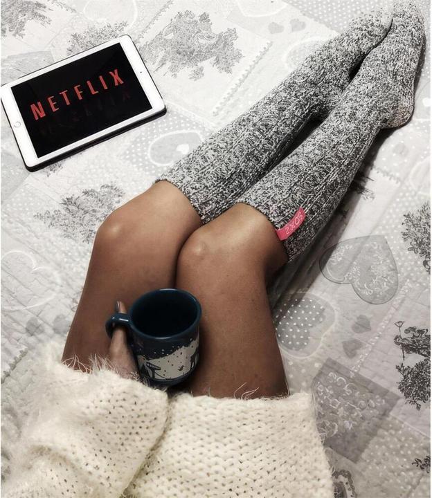 Image du produit Soxs Chaussettes en laine grise pour femmes Bubblegum, chaussettes au genou (Une unité par pack, 40 - 41, 38 - 39, 37 - 39)