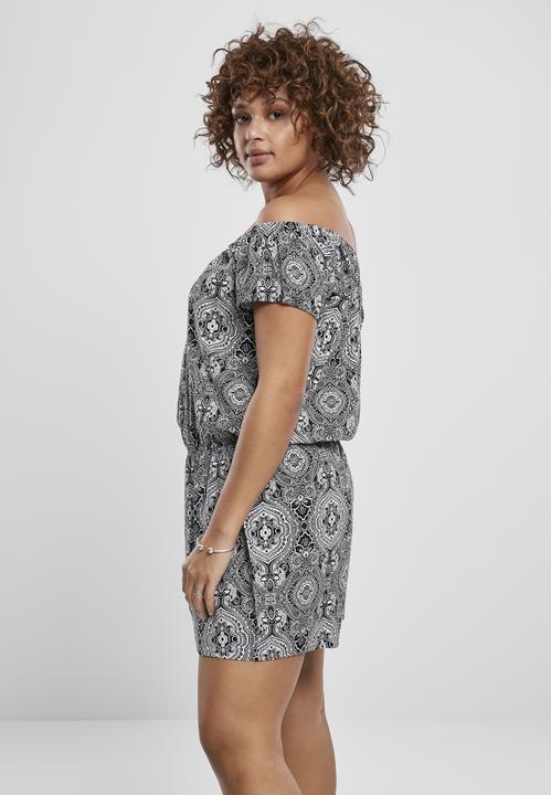 Produktbild Urban Classics Ladies AOP Off Shoulder Short Jumpsuit (4XL)