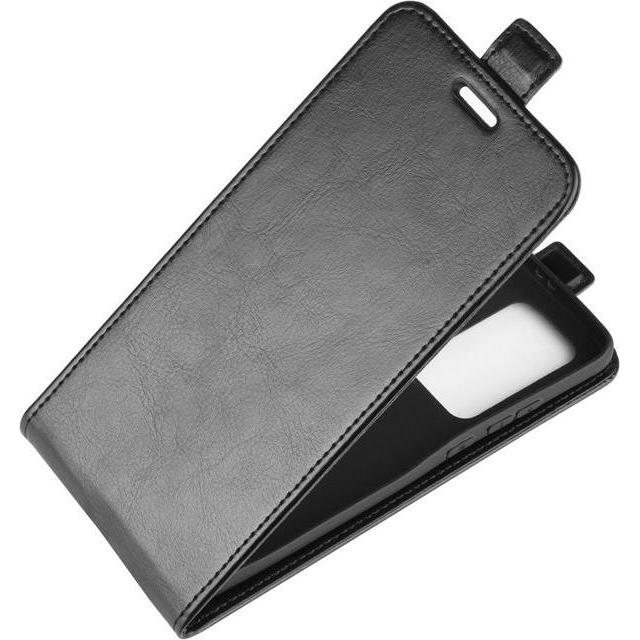 Thumbnail - MU Classic Leder Flipcase Hülle (Huawei P40 Pro), Smartphone Hülle, Schwarz