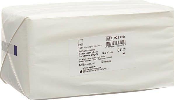 Produktbild IVF Hartmann Faltkompresse Watte Typ 17 10x10cm 8 fach