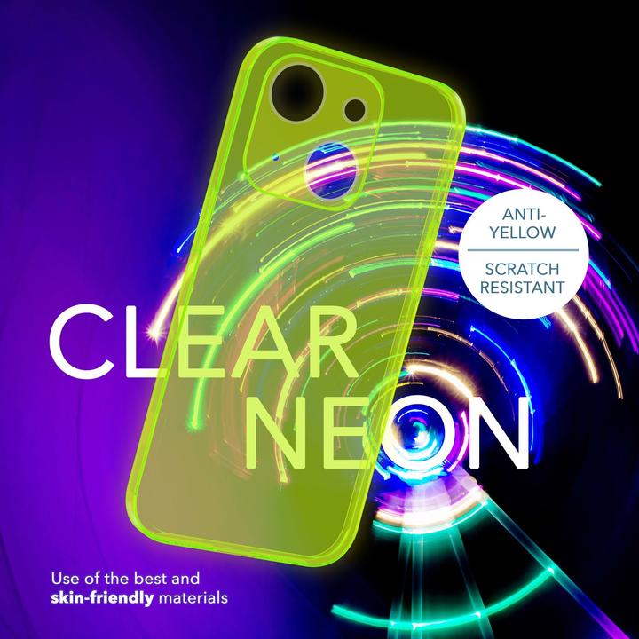 Produktbild Nalia Klar Transparente Neon Silikon Hülle (Apple iPhone 14 Plus)