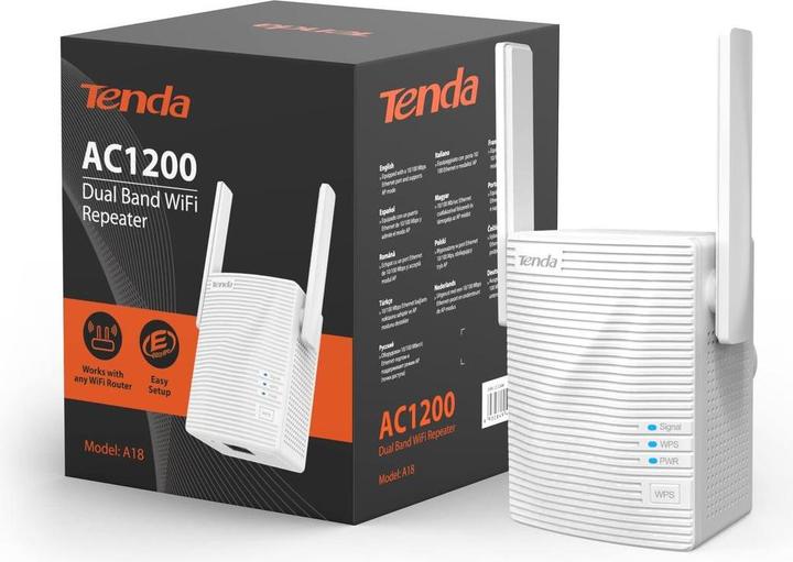 Actual product image Tenda A18 (867 Mbit/s, 300 Mbit/s)