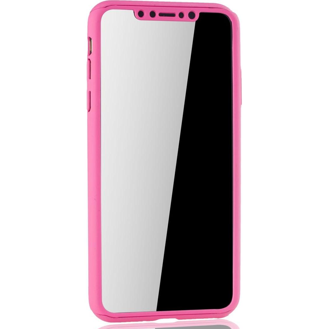 Thumbnail - König Design Hülle Handy Schutz für Apple iPhone XS Max Full Case Cover Displayschutz Pink (Apple iPhone XS Max), Smartp...