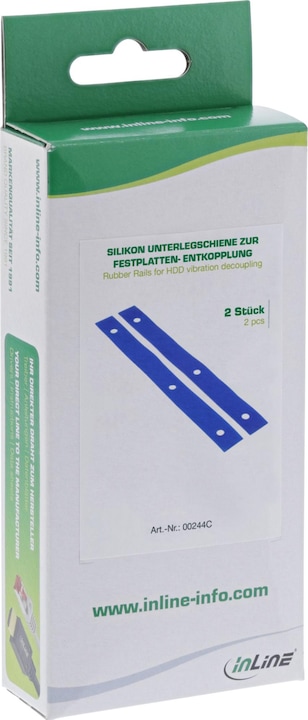 Produktbild Aquatuning Gummi Unterlegschiene, zur Festplatten-Entkopplung