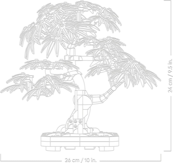 Actual product image LEGO Japanese red maple - bonsai tree (10348, LEGO Botanical)