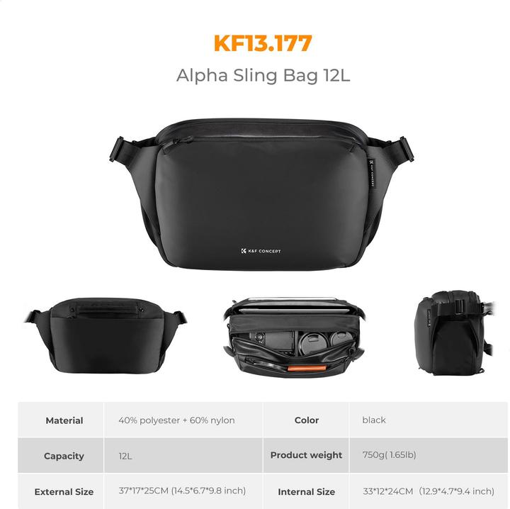 Produktbild K&F Concept Urban Wander 01 (Kamera Schultertasche, 12 l)