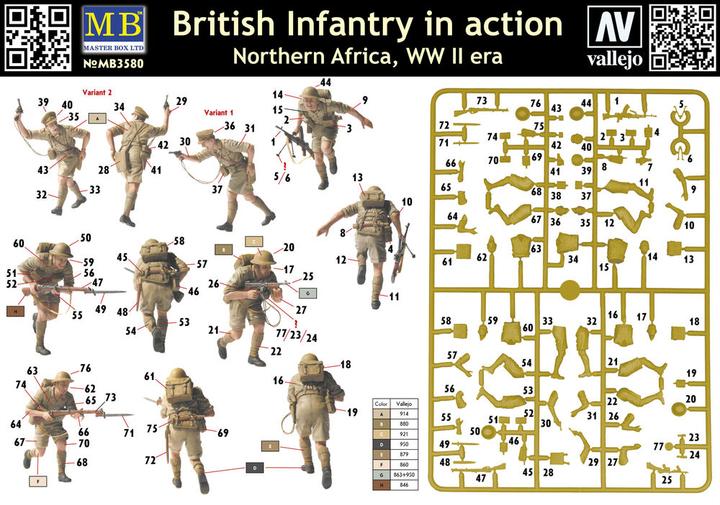 Produktbild Master Box British Infantry North Africa Desert