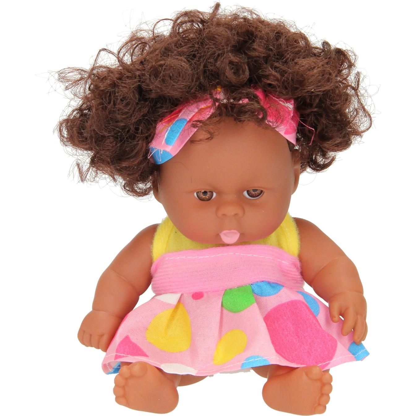 Thumbnail - Babypuppe Locken mit Kleid, 22cm