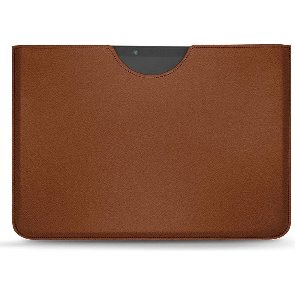Noreve Lederschutzhülle (Microsoft Surface Pro X), Tablet Hülle, Braun