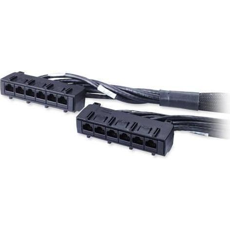 APC Data Distribution Kabel CAT6 UTP CMR 6XRJ-45 schwarz 15FT 4.5M, USV Zubehör