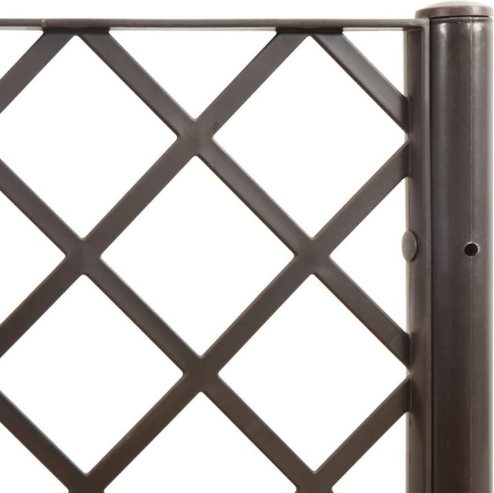 Image du produit vidaXL Bac à plantes avec treillis PP