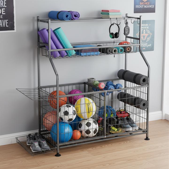 Image du produit Relaxdays Rangement des équipements sportifs