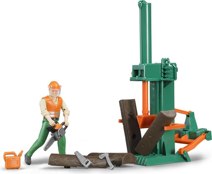 Actual product image Bruder BR Forestry set bWorld with figure