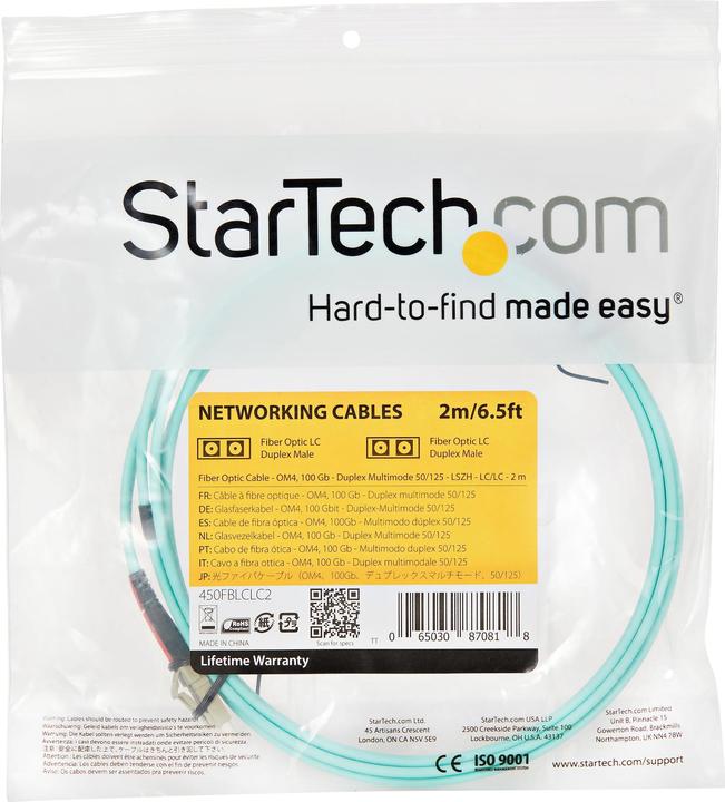 Produktbild StarTech Fiber Cable Lc/Lc 2m (CAT7, 2 m)