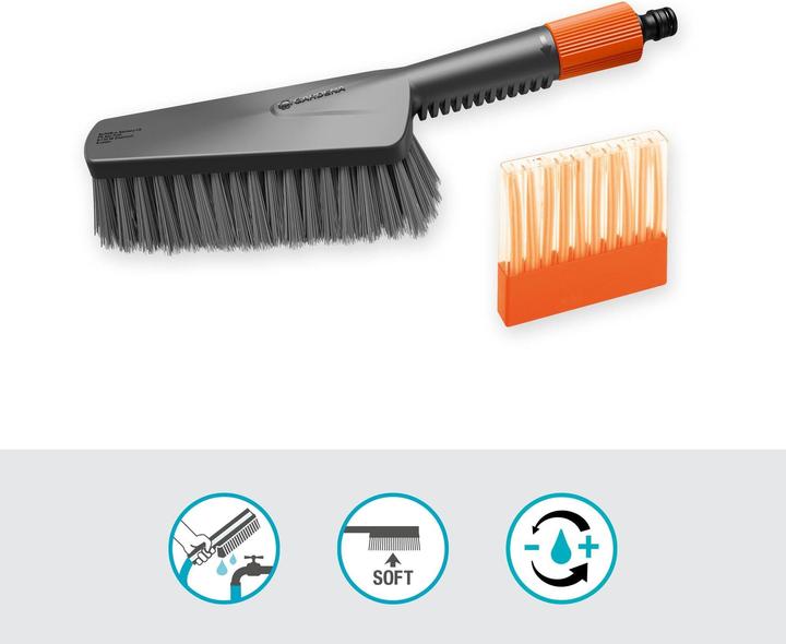 Actual product image Gardena Cleansystem wash set hand brush M soft