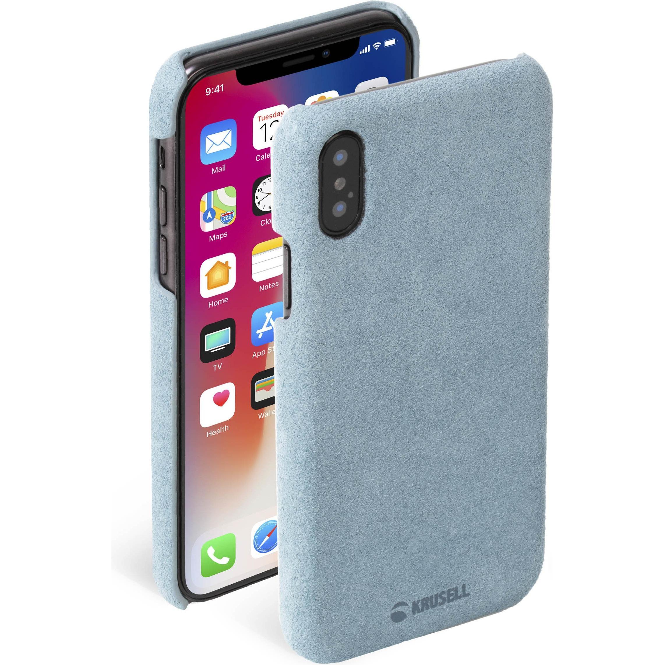 Krusell Broby Cover Apple iPhone XS Max blue (Apple iPhone XS Max), Smartphone Hülle, Blau