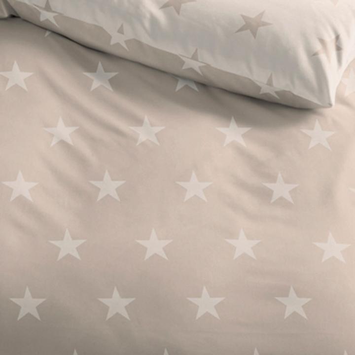 Image du produit BettwarenShop Stars Nature (Set de linge de lit, 200 x 200 cm)