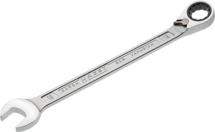 Actual product image HAZET Ratcheting combination wrench 606-18 ∙ Outside 12-point traction profile ∙ 18 mm (18 mm)