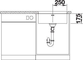 Image du produit Blanco Supra 500-U (Éviers à poser, 43 cm, 53 cm)