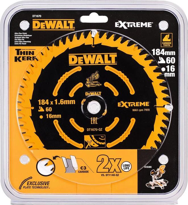 Actual product image DeWalt Handheld circular saw blade