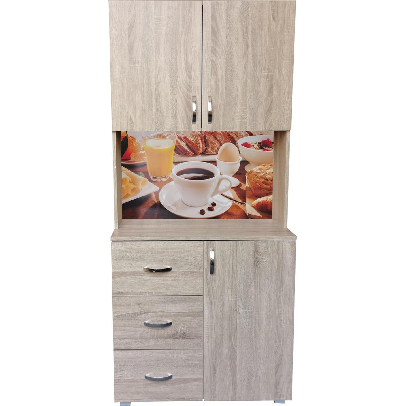 HTI-Living, Regal, Küchenschrank Sonoma Bistro (80 x 180 x 40 cm)