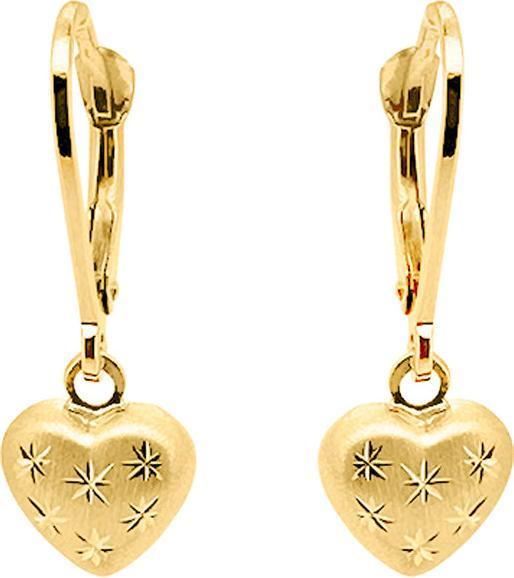 Actual product image JGZ Creoles heart & stars (18 carat gold 750)